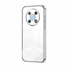 For Huawei nova Y90 / Enjoy 50 Pro Transparent Plating Fine Hole Phone Case(Silver) - 1