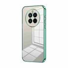 For Huawei Mate 50 Transparent Plating Fine Hole Phone Case(Green) - 1