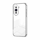For Huawei nova 10 Pro Transparent Plating Fine Hole Phone Case(Silver) - 1