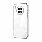 For Huawei nova 8i / Honor 50 Lite Transparent Plating Fine Hole Phone Case(Silver) - 1