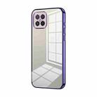 For Huawei nova 8 SE / Honor Play 5 5G Transparent Plating Fine Hole Phone Case(Purple) - 1