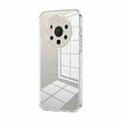 For Huawei Mate 40 Pro+ Transparent Plating Fine Hole Phone Case(Transparent) - 1