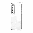 For Huawei nova 7 Pro Transparent Plating Fine Hole Phone Case(Silver) - 1