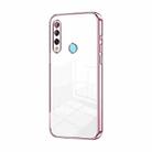 For Huawei Enjoy 10 Plus / P Smart Z Transparent Plating Fine Hole Phone Case(Pink) - 1