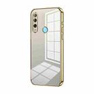 For Huawei Enjoy 10 Plus / P Smart Z Transparent Plating Fine Hole Phone Case(Gold) - 1