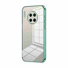 For Huawei Mate 30 Pro Transparent Plating Fine Hole Phone Case(Green) - 1