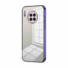 For Huawei Mate 30 Transparent Plating Fine Hole Phone Case(Purple) - 1