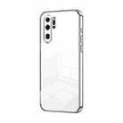 For Huawei P30 Pro Transparent Plating Fine Hole Phone Case(Silver) - 1