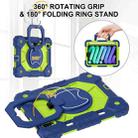 For iPad mini 2024 / mini 6 Contrast Color Robot Silicone Hybrid PC Tablet Case(Navy Yellow Green) - 2