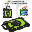 For iPad mini 2024 / mini 6 Contrast Color Robot Silicone Hybrid PC Tablet Case(Black Yellow Green) - 2
