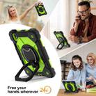 For iPad mini 2024 / mini 6 Contrast Color Robot Silicone Hybrid PC Tablet Case(Black Yellow Green) - 3