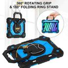 For iPad mini 2024 / mini 6 Contrast Color Robot Silicone Hybrid PC Tablet Case(Black Blue) - 2