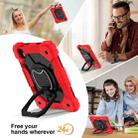 For iPad mini 2024 / mini 6 Contrast Color Robot Silicone Hybrid PC Tablet Case(Red Black) - 3