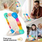 For iPad mini 2024 / mini 6 Contrast Color Robot Silicone Hybrid PC Tablet Case(Colorful Blue) - 3