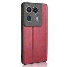 For Motorola Edge 50 Ultra / X50 Ultra Cow Pattern Sewing Back Cover Phone Case(Red) - 3