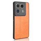 For Motorola Edge 50 Ultra / X50 Ultra Cow Pattern Sewing Back Cover Phone Case(Orange) - 3