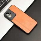 For Motorola Moto G55 5G Cow Pattern Sewing Back Cover Phone Case(Orange) - 2