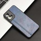 For Motorola Moto G45 5G Cow Pattern Sewing Back Cover Phone Case(Blue) - 2