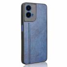 For Motorola Moto G45 5G Cow Pattern Sewing Back Cover Phone Case(Blue) - 3