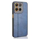 For Motorola Moto G15 / G15 Power Cow Pattern Sewing Back Cover Phone Case(Blue) - 3