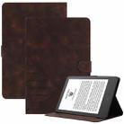 For Amazon Kindle 11th 2022 6 inch YX Small Butterfly Embossed Leather Tablet Case(Coffee) - 1