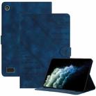 For Amazon Kindle Fire 7 2019 / 2017 YX Small Butterfly Embossed Leather Tablet Case(Royal Blue) - 1