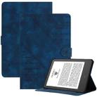 For Amazon Kindle Paperwhite 3 / 2 / 1 YX Small Butterfly Embossed Leather Tablet Case(Royal Blue) - 1