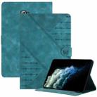 For Samsung Galaxy Tab A 10.1 T580 YX Small Butterfly Embossed Leather Tablet Case(Light Blue) - 1