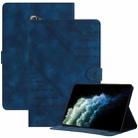 For Samsung Galaxy Tab A 10.1 T580 YX Small Butterfly Embossed Leather Tablet Case(Royal Blue) - 1