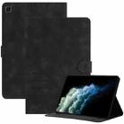 For Samsung Galaxy Tab A7 Lite T220 YX Small Butterfly Embossed Leather Tablet Case(Black) - 1