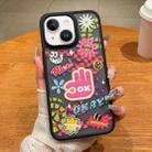 For iPhone 15 Trendy Graffiti Noctilucent Phone Cases(OK) - 1