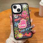 For iPhone 14 Trendy Graffiti Noctilucent Phone Cases(OK) - 1