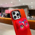 For iPhone 13 Pro New Year Lion Dance Plush Doll Phone Case(Red Back White Lion) - 6