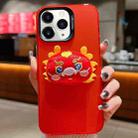 For iPhone 11 Pro Max New Year Lion Dance Plush Doll Phone Case(Dragon) - 1