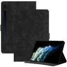For Samsung Galaxy Tab S7 T870 YX Small Butterfly Embossed Smart Leather Tablet Case(Black) - 1