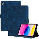 For iPad 10th Gen 10.9 2022 YX Small Butterfly Embossed Smart Leather Tablet Case(Royal Blue) - 1