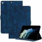For iPad 9 / 8 / 7 / 6 / 5 YX Small Butterfly Embossed Smart Leather Tablet Case(Royal Blue) - 1