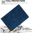 For iPad 9 / 8 / 7 / 6 / 5 YX Small Butterfly Embossed Smart Leather Tablet Case(Royal Blue) - 7