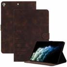 For iPad 9 / 8 / 7 / 6 / 5 YX Small Butterfly Embossed Smart Leather Tablet Case(Coffee) - 1