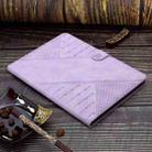 For iPad mini 5 / 4 / 3 / 2 / 1 YX Small Butterfly Embossed Smart Leather Tablet Case(Purple) - 2