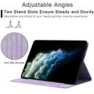 For iPad mini 5 / 4 / 3 / 2 / 1 YX Small Butterfly Embossed Smart Leather Tablet Case(Purple) - 5