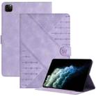 For iPad Pro 11 2022 / 2021 / 2020 / 2018 YX Small Butterfly Embossed Smart Leather Tablet Case(Purple) - 1