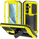 For Samsung Galaxy S24+ 5G R-JUST Sliding Camera Life Waterproof Holder Phone Case(Yellow) - 1