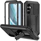 For Samsung Galaxy S25+ 5G R-JUST Sliding Camera Life Waterproof Holder Phone Case(Black) - 1