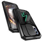 For Samsung Galaxy S25 Edge 5G R-JUST Sliding Camera Life Waterproof Holder Phone Case(Black) - 2