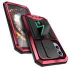 For Samsung Galaxy S25 Edge 5G R-JUST Sliding Camera Life Waterproof Holder Phone Case(Red) - 2