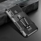 For Motorola Moto G8 Plus Machine Armor Warrior Shockproof PC + TPU Protective Case(Black) - 1