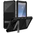 For Samsung Galaxy S25 Ultra 5G R-JUST Life Waterproof Dustproof Shockproof Holder Phone Case(Black) - 1