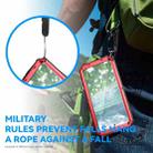 For Samsung Galaxy S25 Edge 5G R-JUST Life Waterproof Dustproof Shockproof Holder Phone Case(Red) - 3