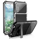 For Samsung Galaxy S25 Edge 5G R-JUST Life Waterproof Dustproof Shockproof Holder Phone Case(Silver) - 1
